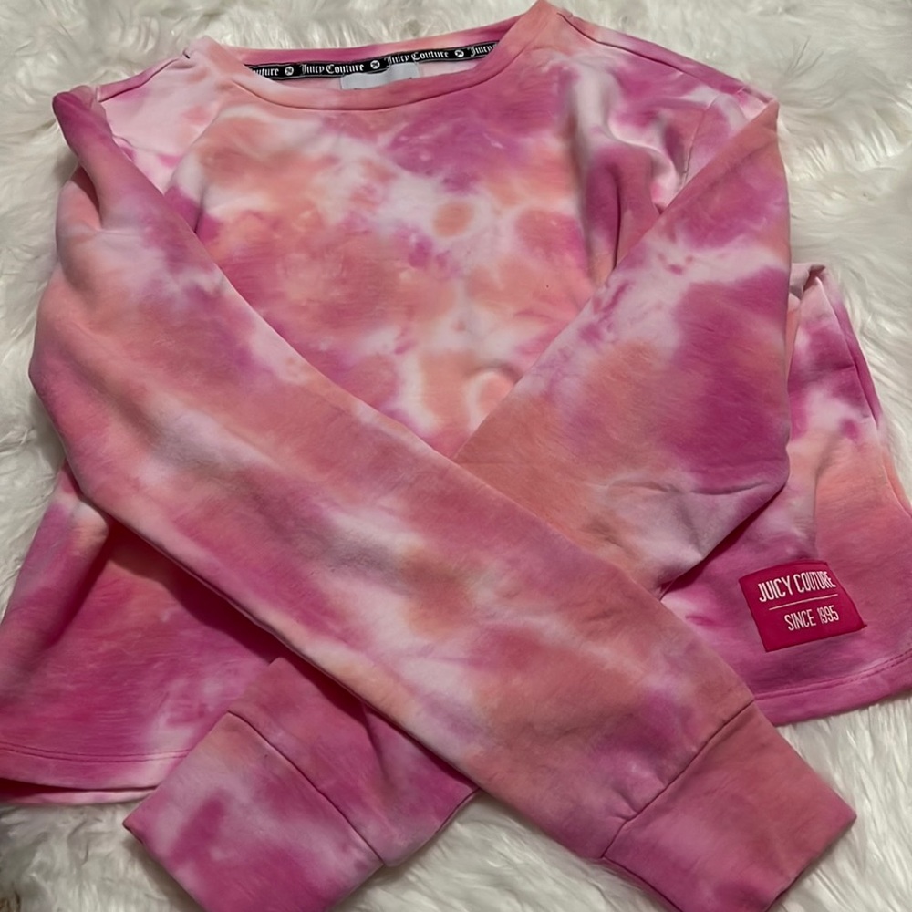 Juicy Couture crop sweat shirt size small never worn